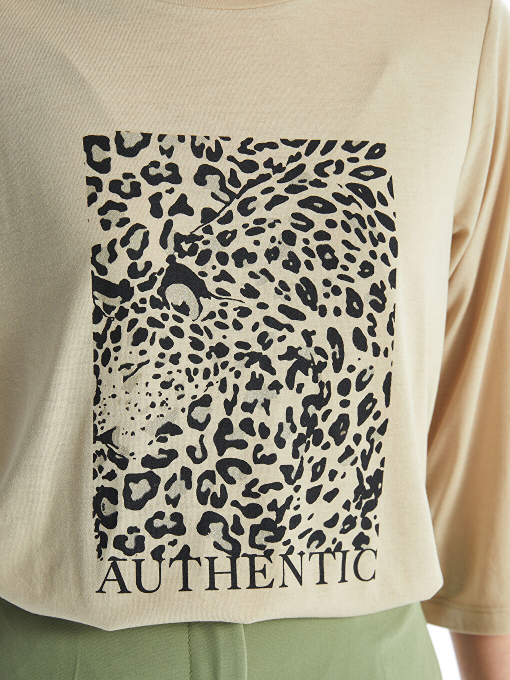 Crew Neck Printed Long Sleeve Women's T-Shirt -S4FD74Z8-QY2