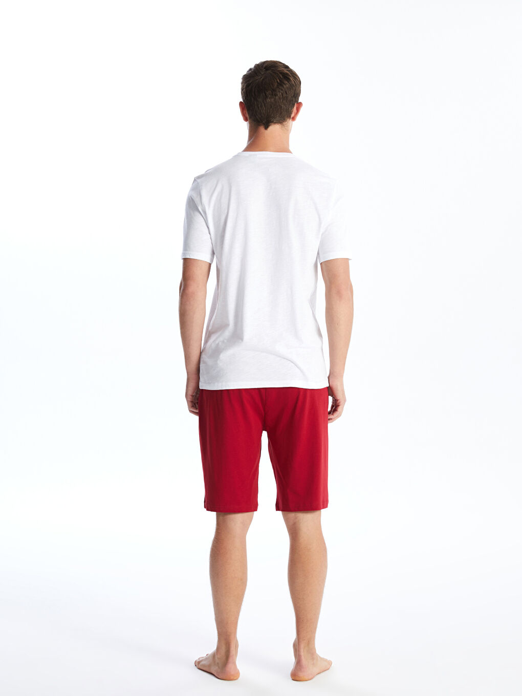 Standard Fit Galatasaray Printed Men's Pyjamas Set with Shorts-3