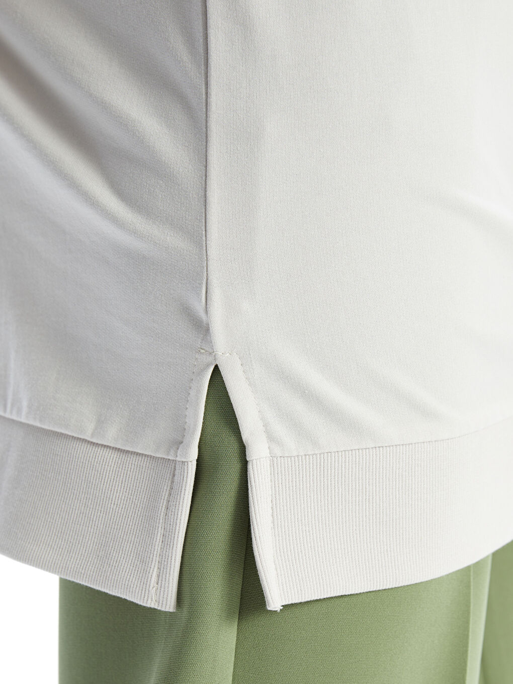 Crew Neck Printed Oversize Women's Sweatshirt Tunic-3