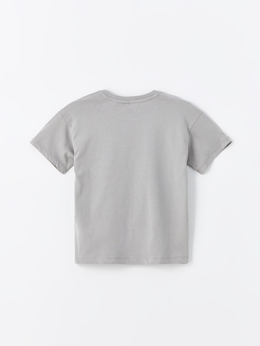 Gri Bisiklet Yaka Dragon Ball Baskılı Erkek Çocuk Pijama Üst-1