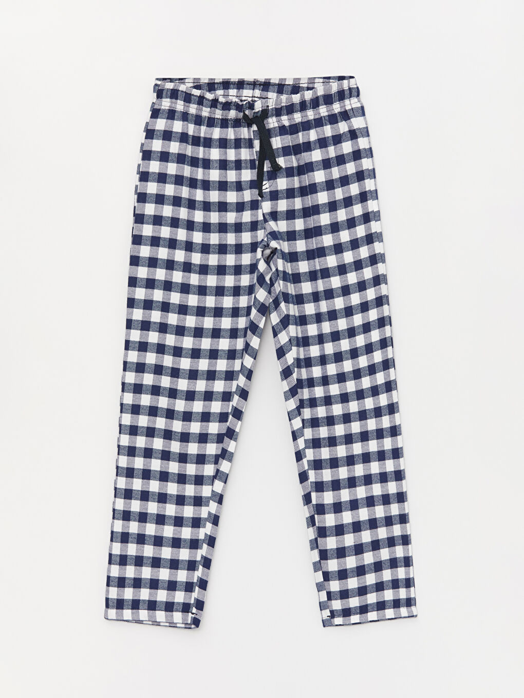 Elasticated Waist Plaid Boys' Pyjama Bottoms -S4FE08Z4-LN6