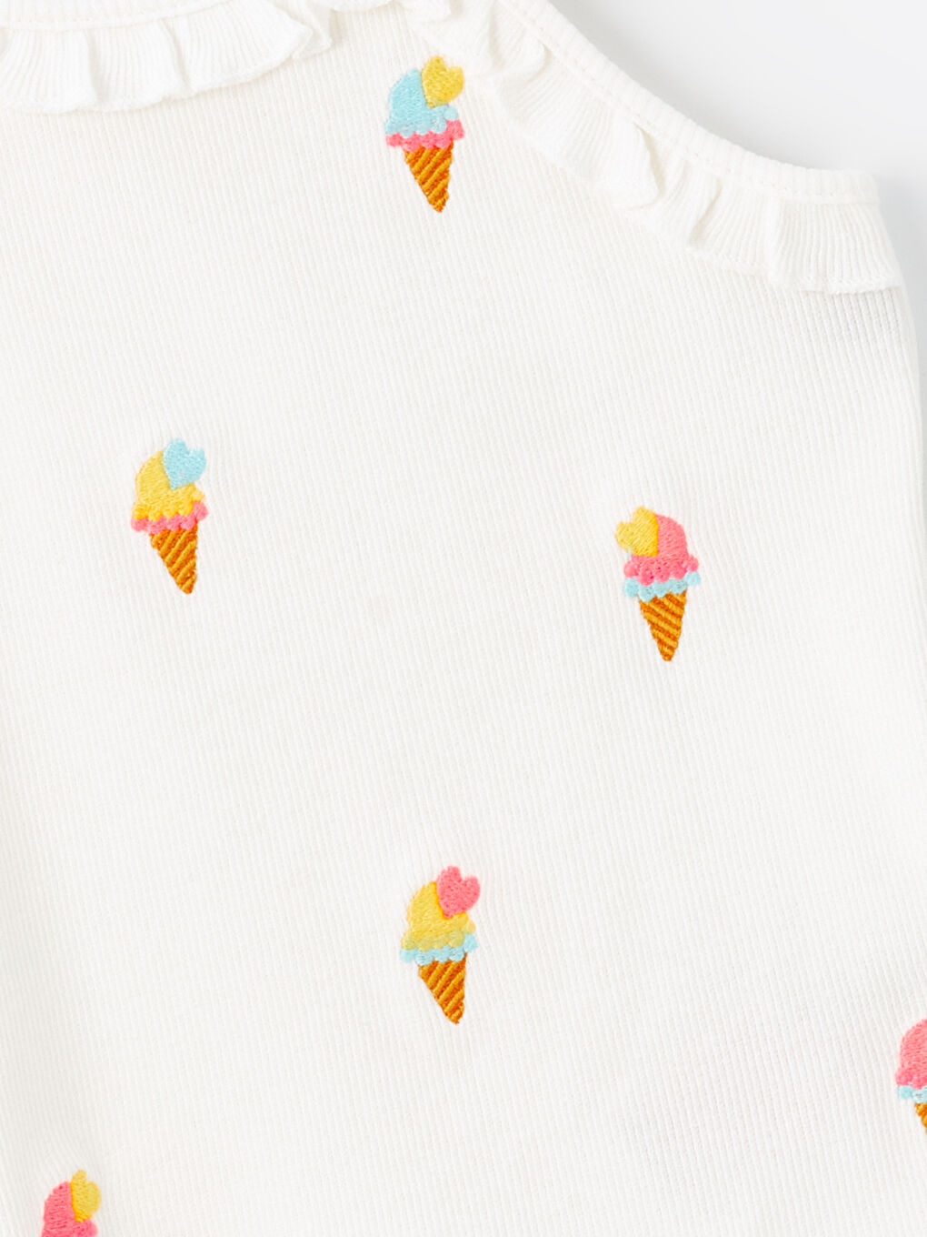 Crew Neck Sleeveless Printed Baby Girl T-Shirt -S4FE11Z1-FDL