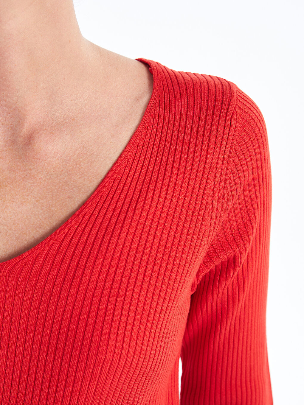 V Neck Plain Short Sleeve Women's Knitwear Sweater -S4FE42Z8-KYV