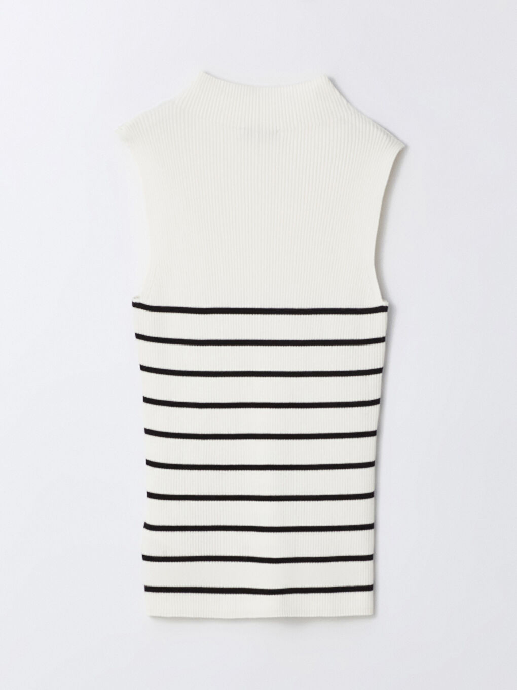 Half Turtleneck Striped Women's Knitwear Sweater -S4FE52Z8-LFC