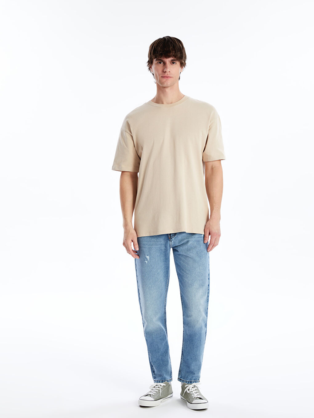 بنطلون جينز رجالي 750 سليم فيت-1