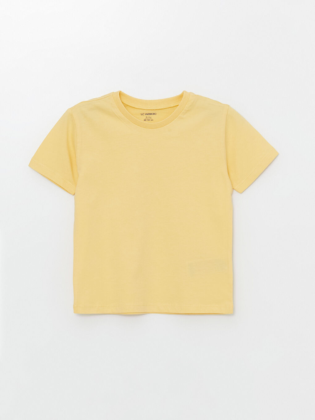 Sarı Bisiklet Yaka Kısa Kollu Basic Erkek Bebek Tişört