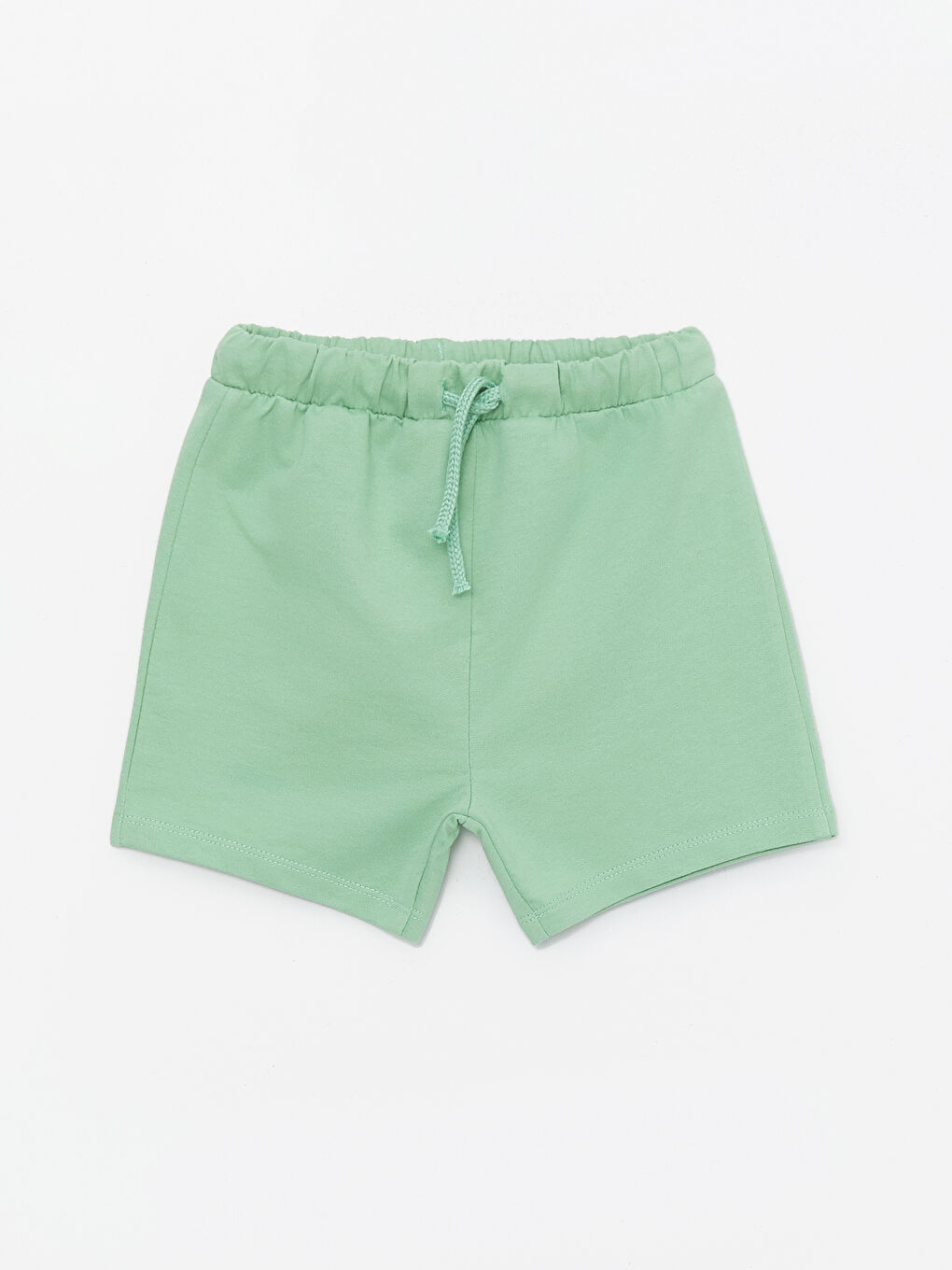 Yeşil Beli Lastikli Basic Erkek Bebek Şort