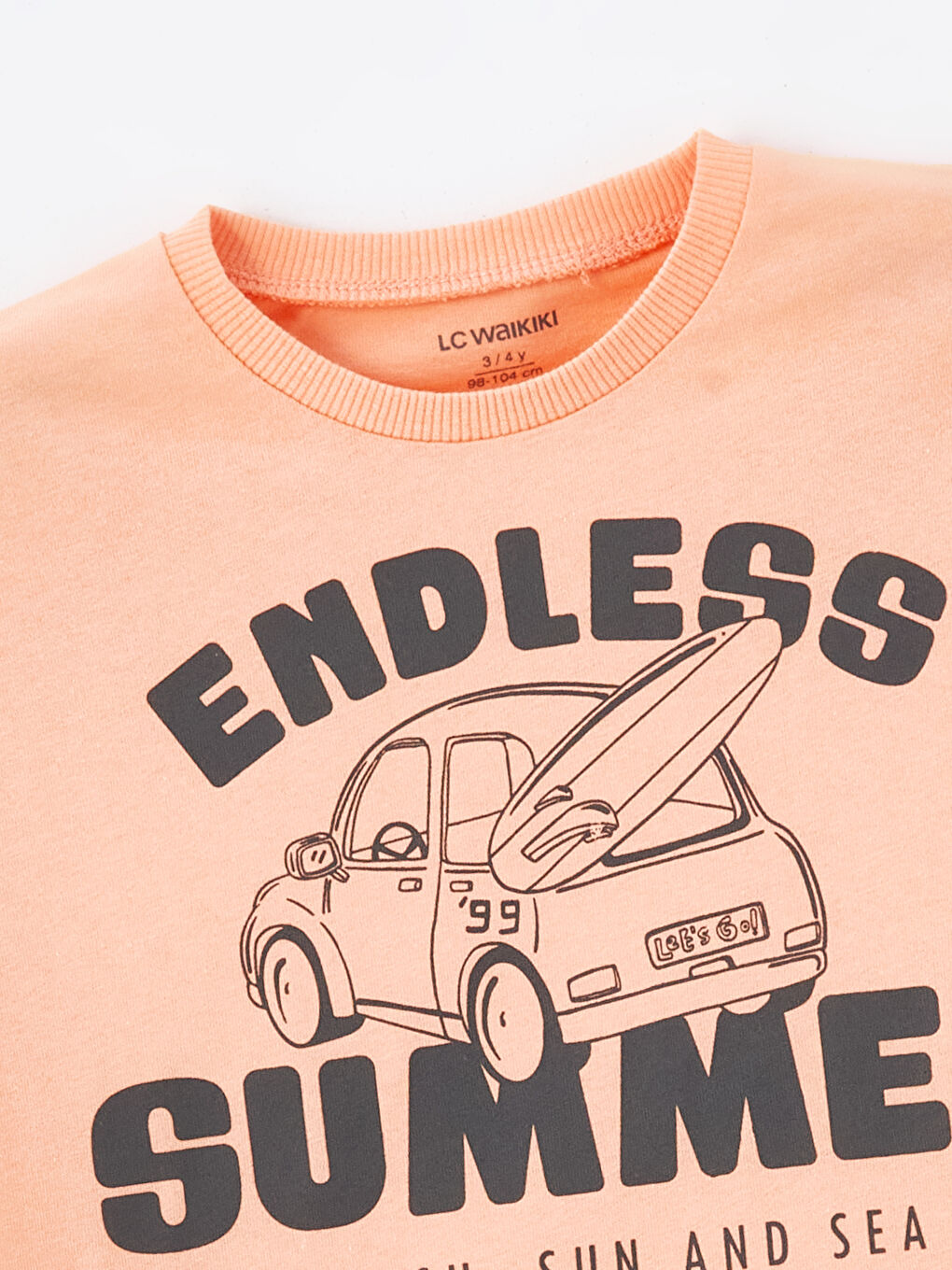 Mercan Bisiklet Yaka Kısa Kollu Baskılı Erkek Bebek Tişört-1