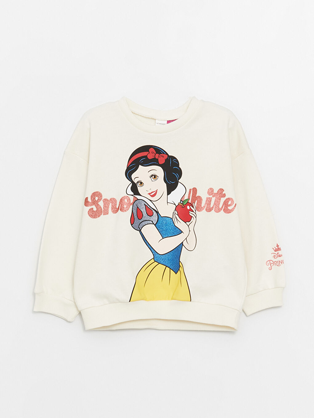 Crew Neck Long Sleeve Snow White Printed Baby Girls' Sweatshirt -S4FF25Z1-FES