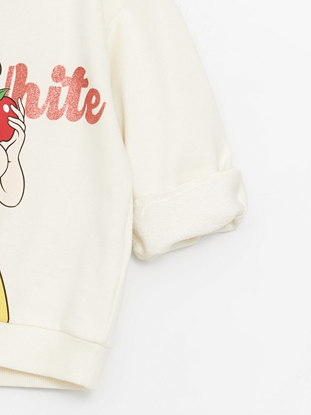 Crew Neck Long Sleeve Snow White Printed Baby Girls' Sweatshirt -S4FF25Z1-FES