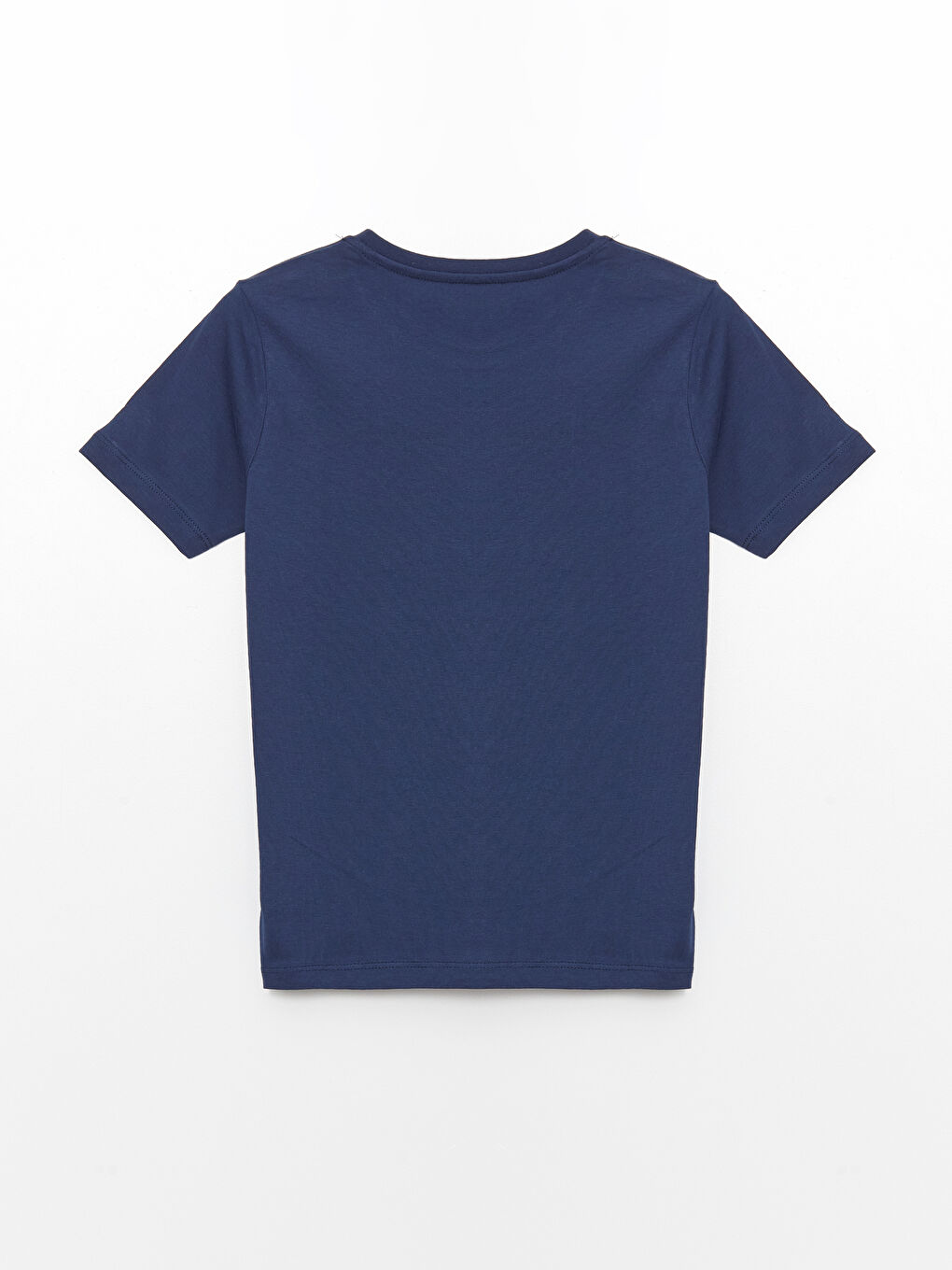 Lacivert Bisiklet Yaka Baskılı Kısa Kollu Erkek Çocuk Pijama Takımı-2