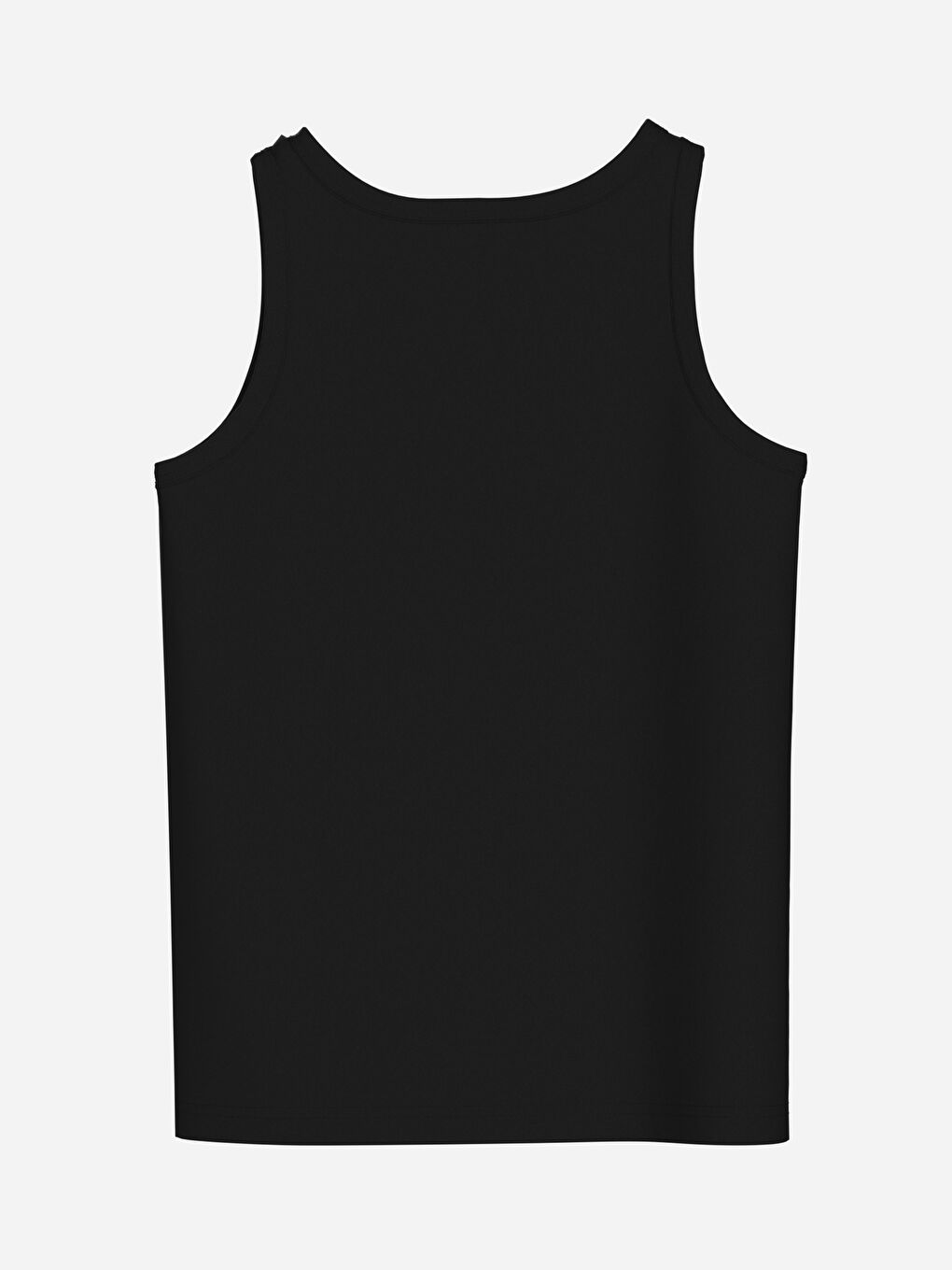 Siyah Bisiklet Yaka Basic Erkek Çocuk Atlet 2'li-2