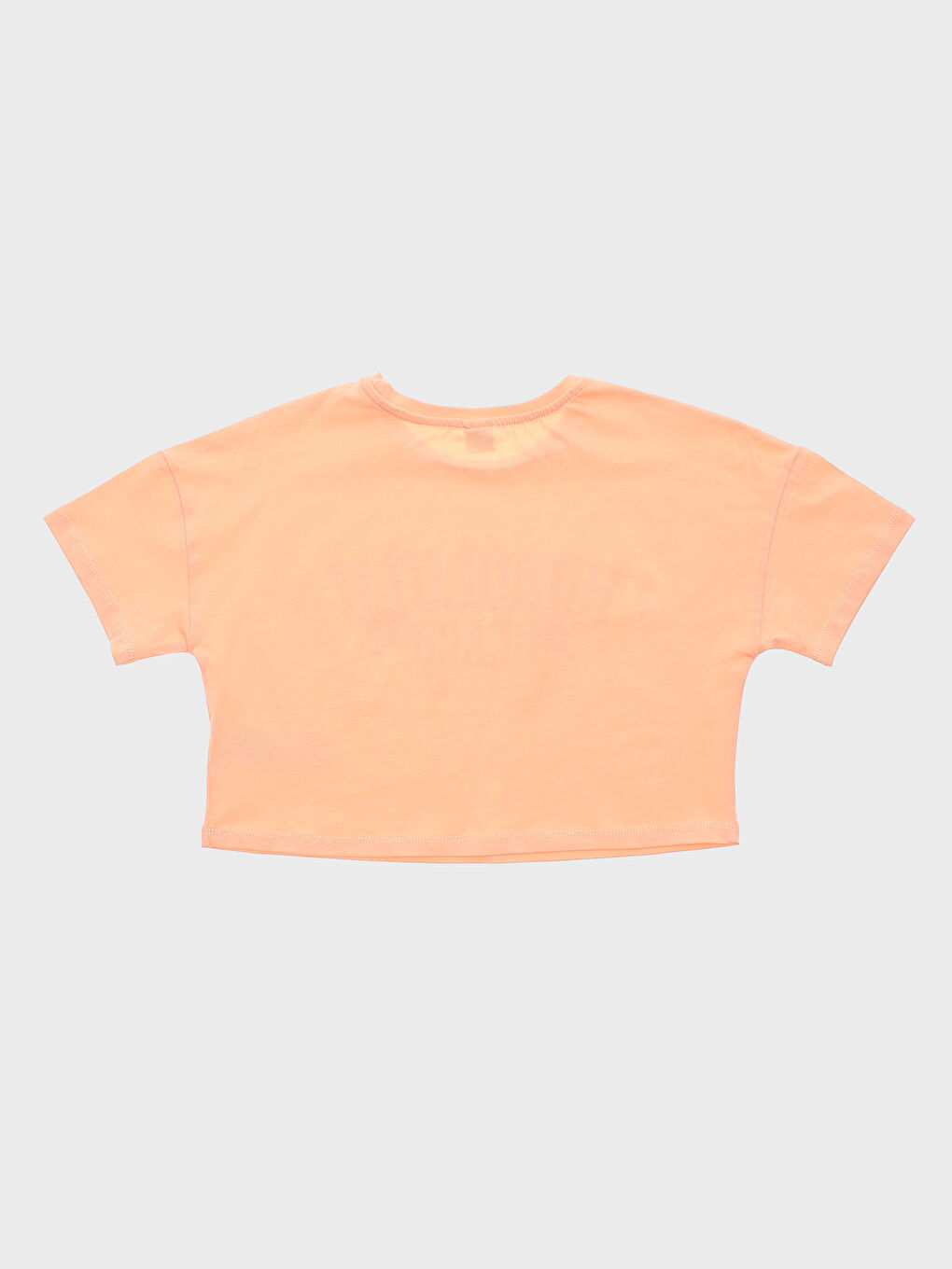 Crew Neck Printed Short Sleeve Girls' T-Shirt-2