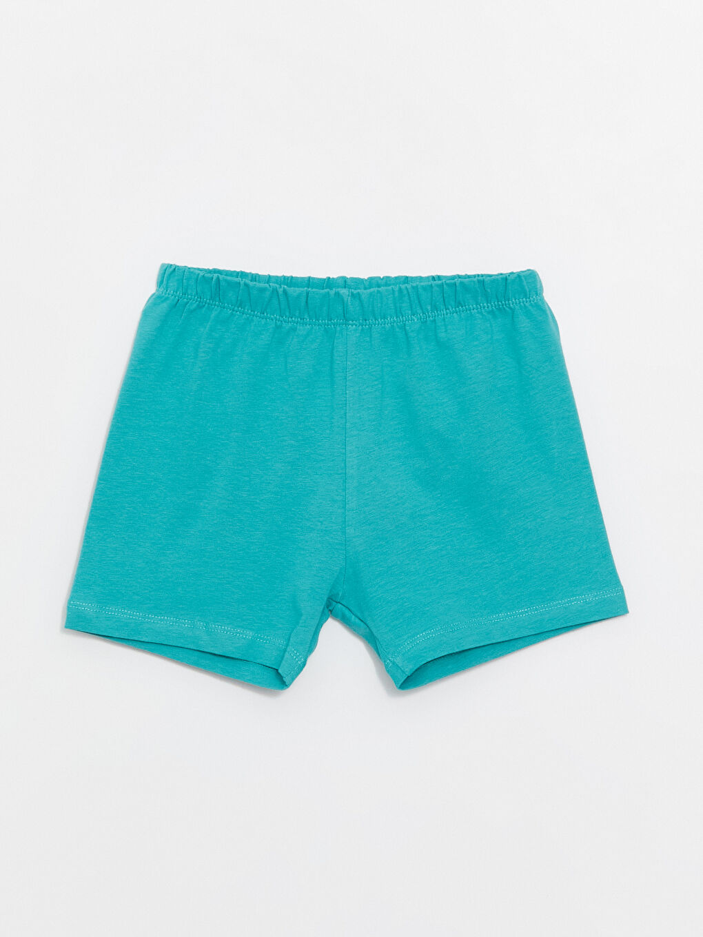 Yeşil Bisiklet Yaka Kısa Kollu Baskılı Erkek Bebek Şortlu Pijama Takımı-4