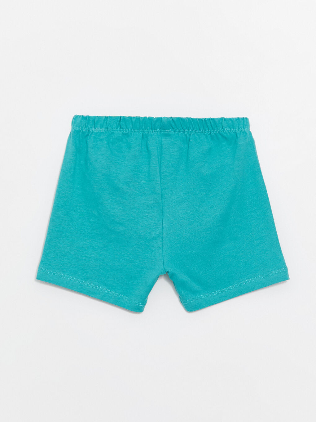 Yeşil Bisiklet Yaka Kısa Kollu Baskılı Erkek Bebek Şortlu Pijama Takımı-6