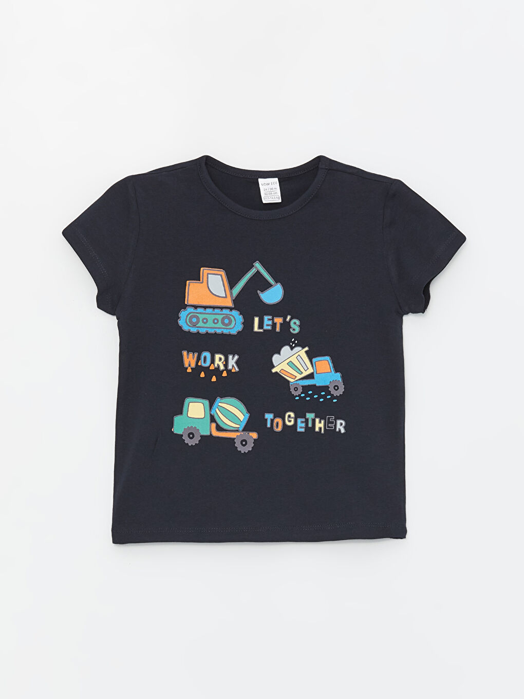 Crew Neck Short Sleeve Printed Baby Boy Shorts Pajama Set -S4FG10Z1-DWP