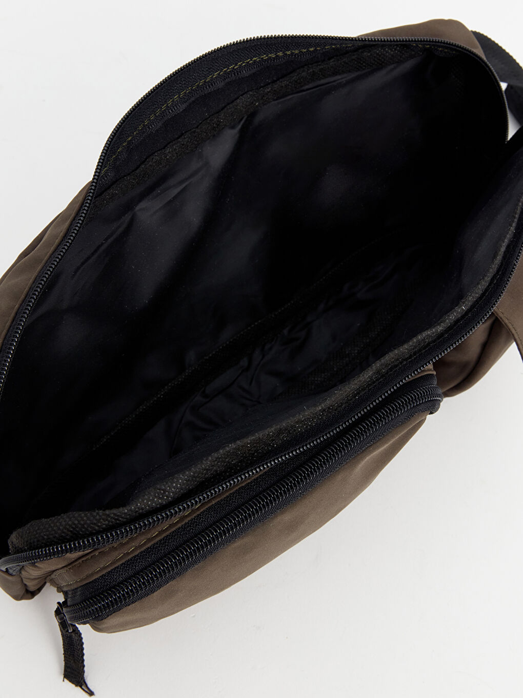 Haki Yazı Baskılı Erkek Bel Çantası-2