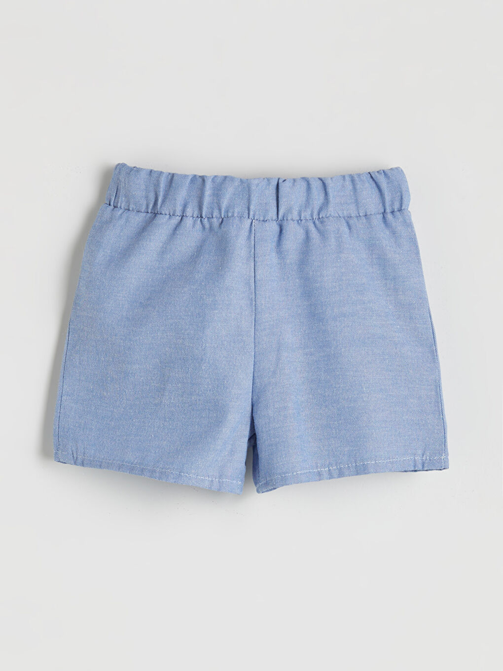 İndigo Beli Lastikli Erkek Bebek Şort