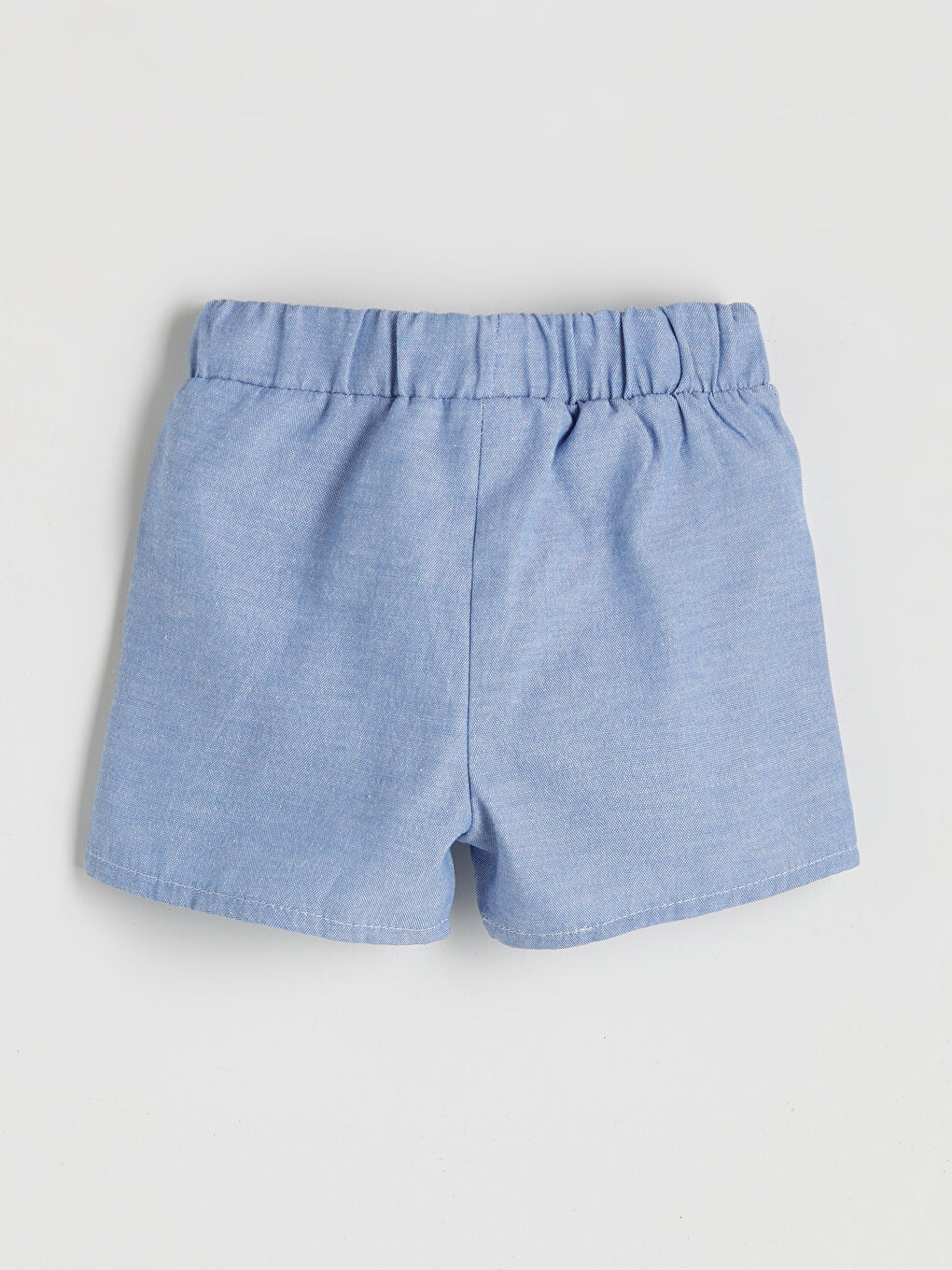 İndigo Beli Lastikli Erkek Bebek Şort-1