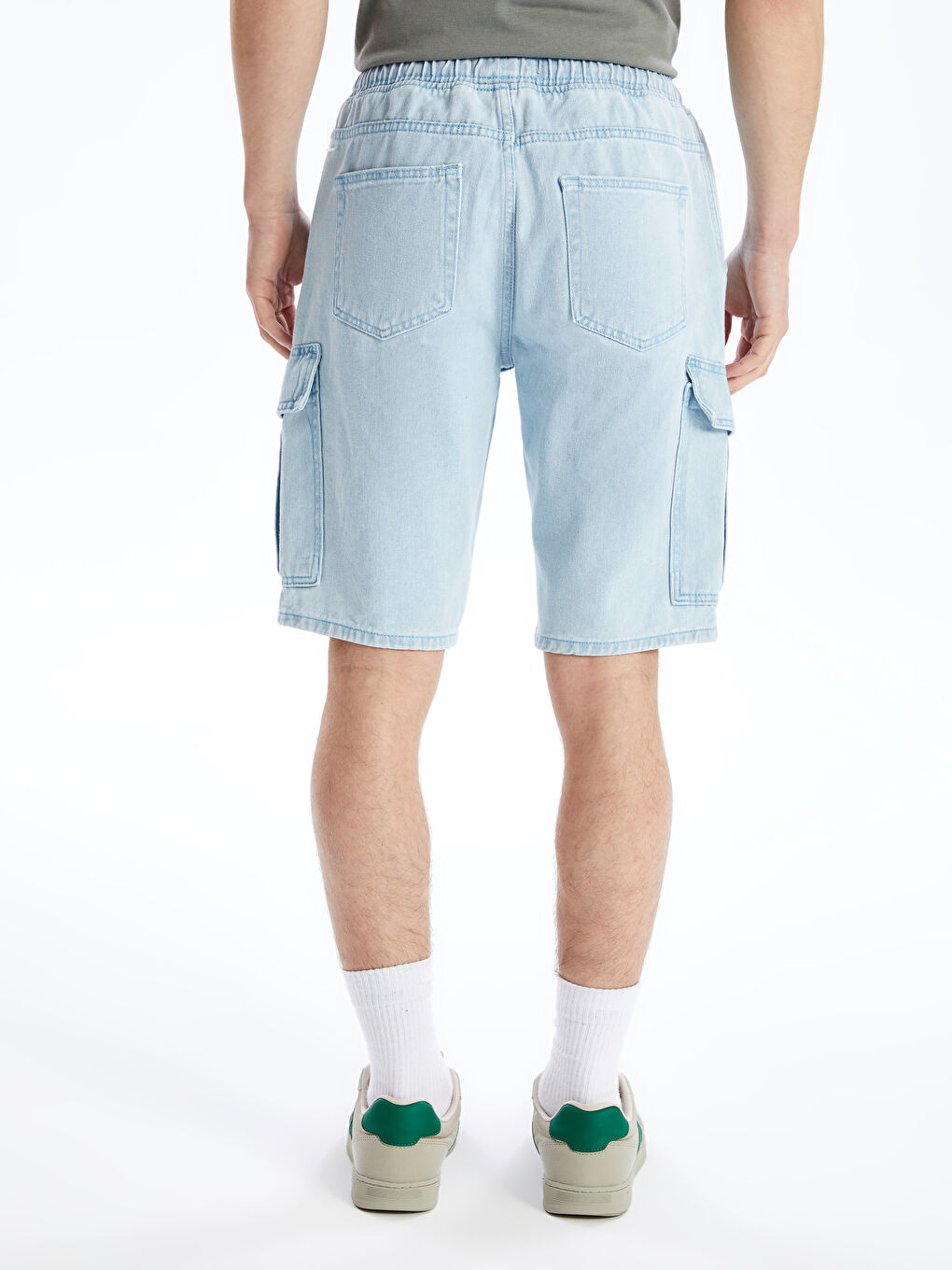 شورت جينز رجالي بقصة عادية-3