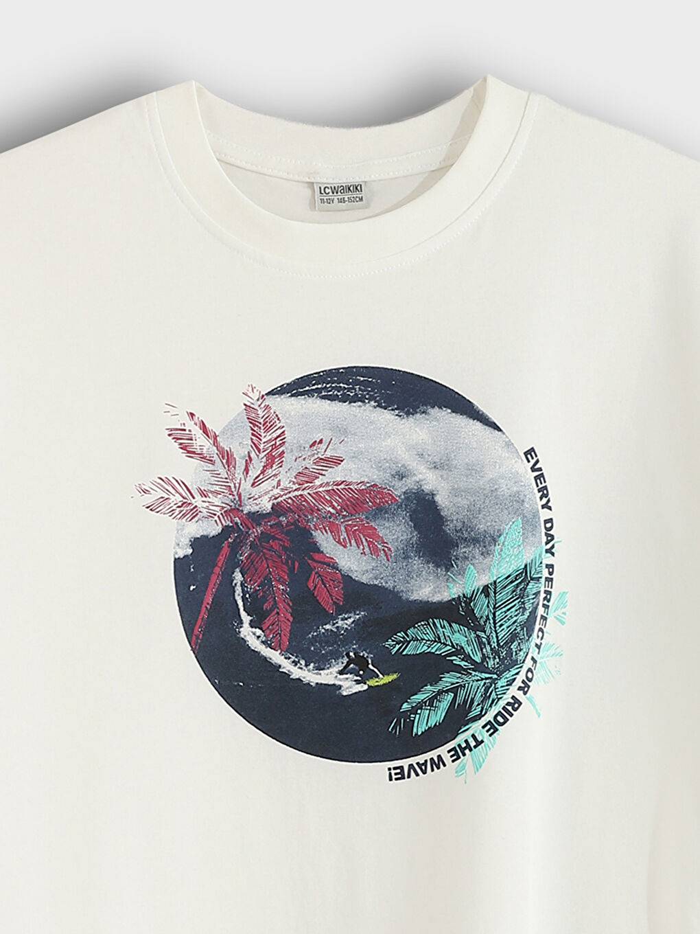 Oversize Crew Neck Boys' T-Shirt-4