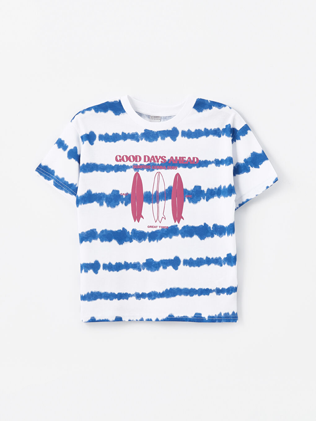 Crew Neck Oversize Boy's T-Shirt -S4FH94Z4-Q6K