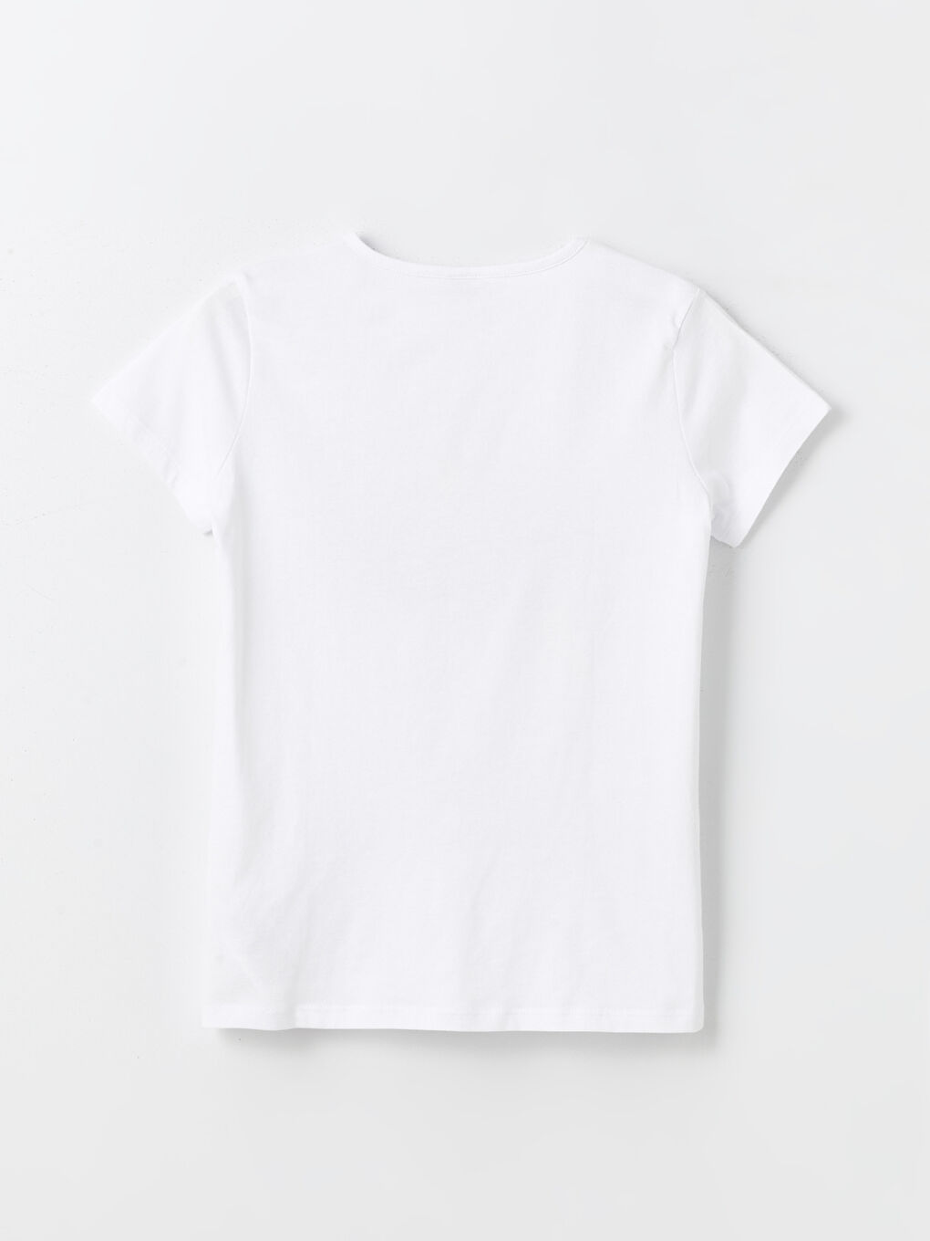 Crew Neck Printed Short Sleeve Girls' T-Shirt-1