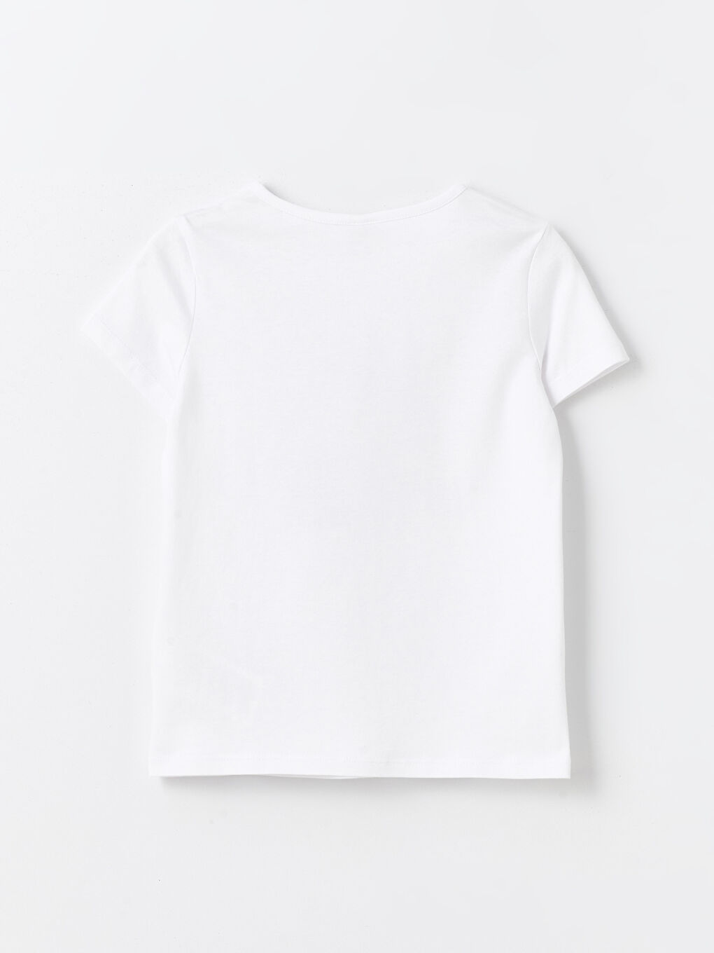 Crew Neck Printed Short Sleeve Girls' T-Shirt-1