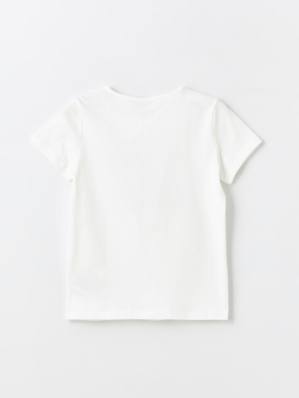 Crew Neck Printed Short Sleeve Girls' T-Shirt-1