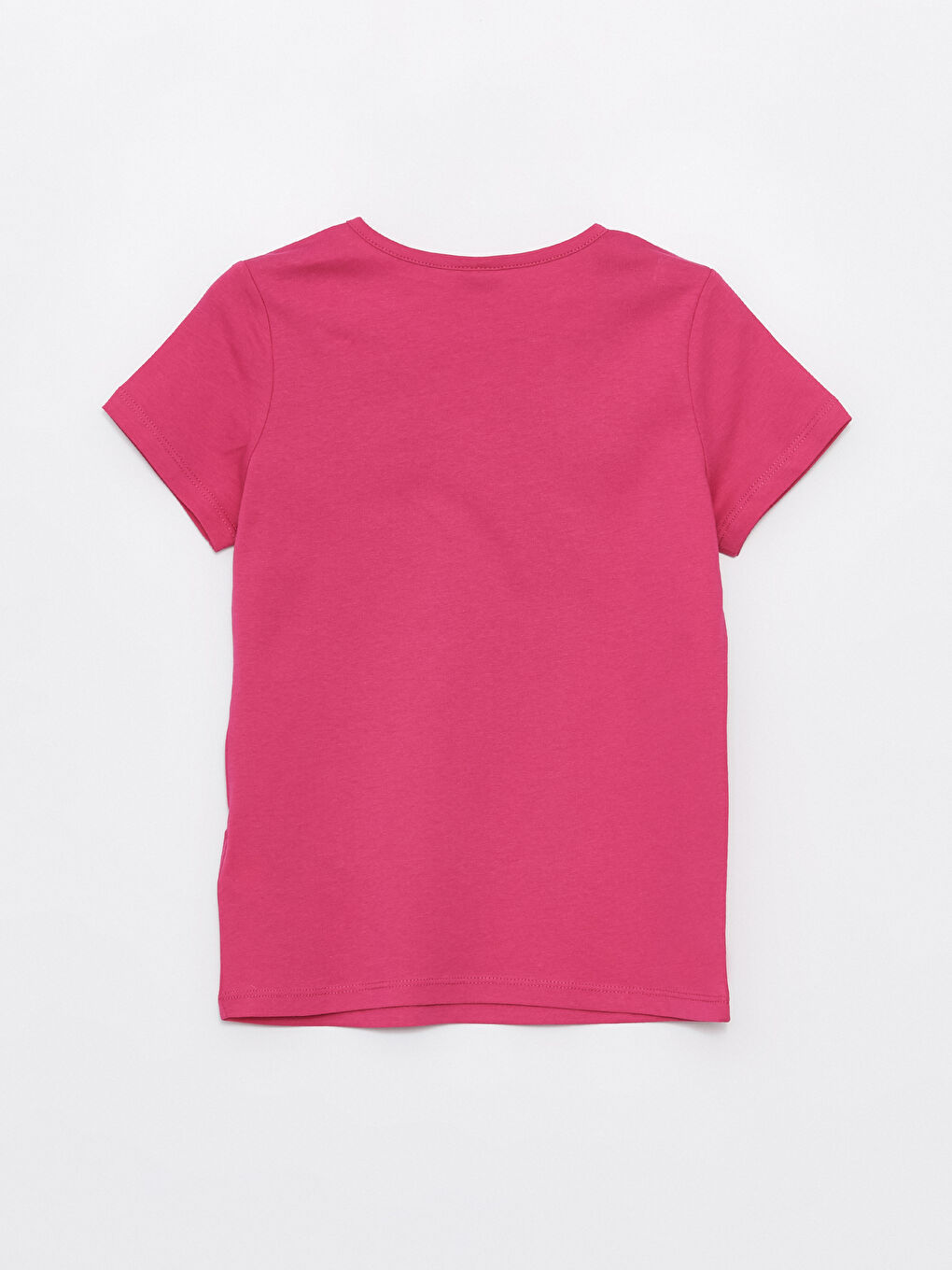 Crew Neck Printed Short Sleeve Girls' T-Shirt-2