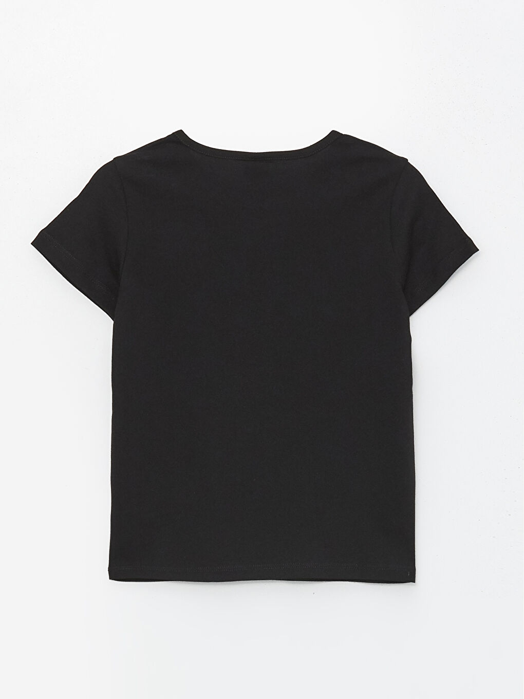 Crew Neck Printed Short Sleeve Girls' T-Shirt-1