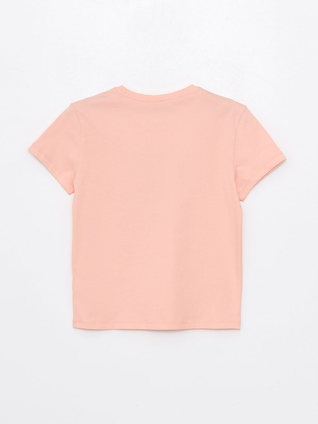 Crew Neck Printed Short Sleeve Girls' T-Shirt-1