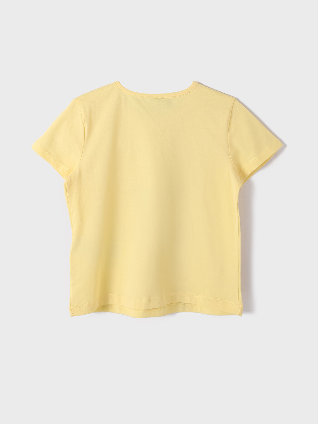 Crew Neck Printed Short Sleeve Girls' T-Shirt-1