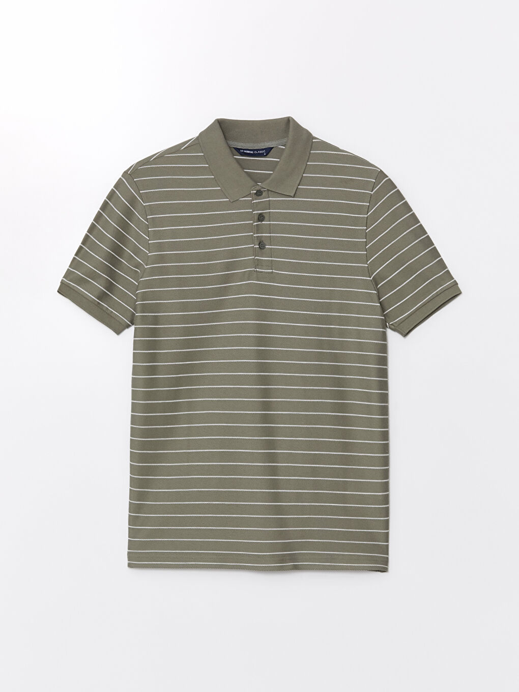 تي شيرت رجالي مخطط بكم قصير وكول بولو-5