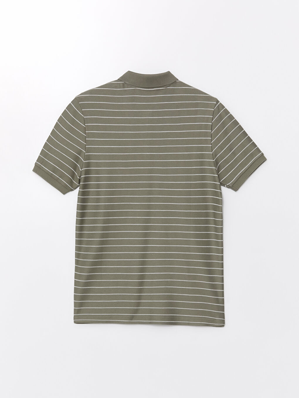 تي شيرت رجالي مخطط بكم قصير وكول بولو-6