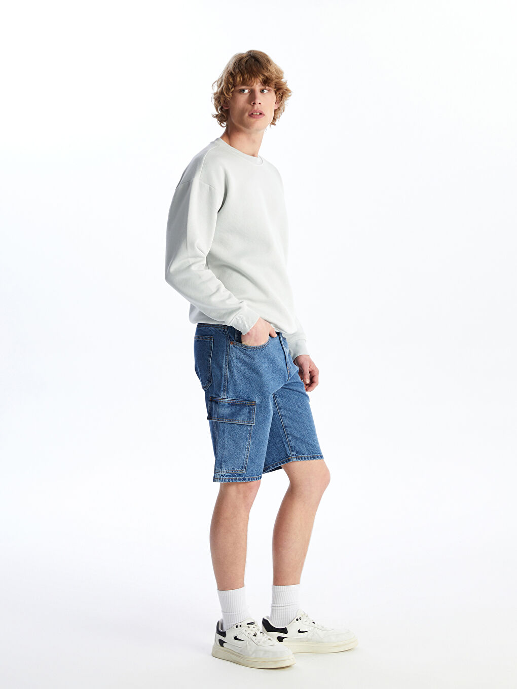 Standard Fit Men's Denim Shorts -S4FI87Z8-H45