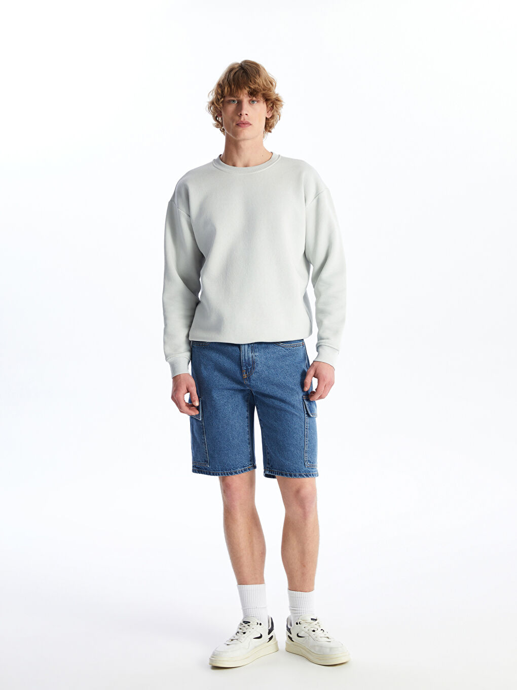 Standard Fit Men's Denim Shorts -S4FI87Z8-H45