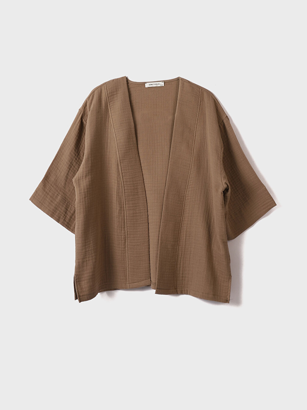 Kimono Uni à Col Châle pour Femmes