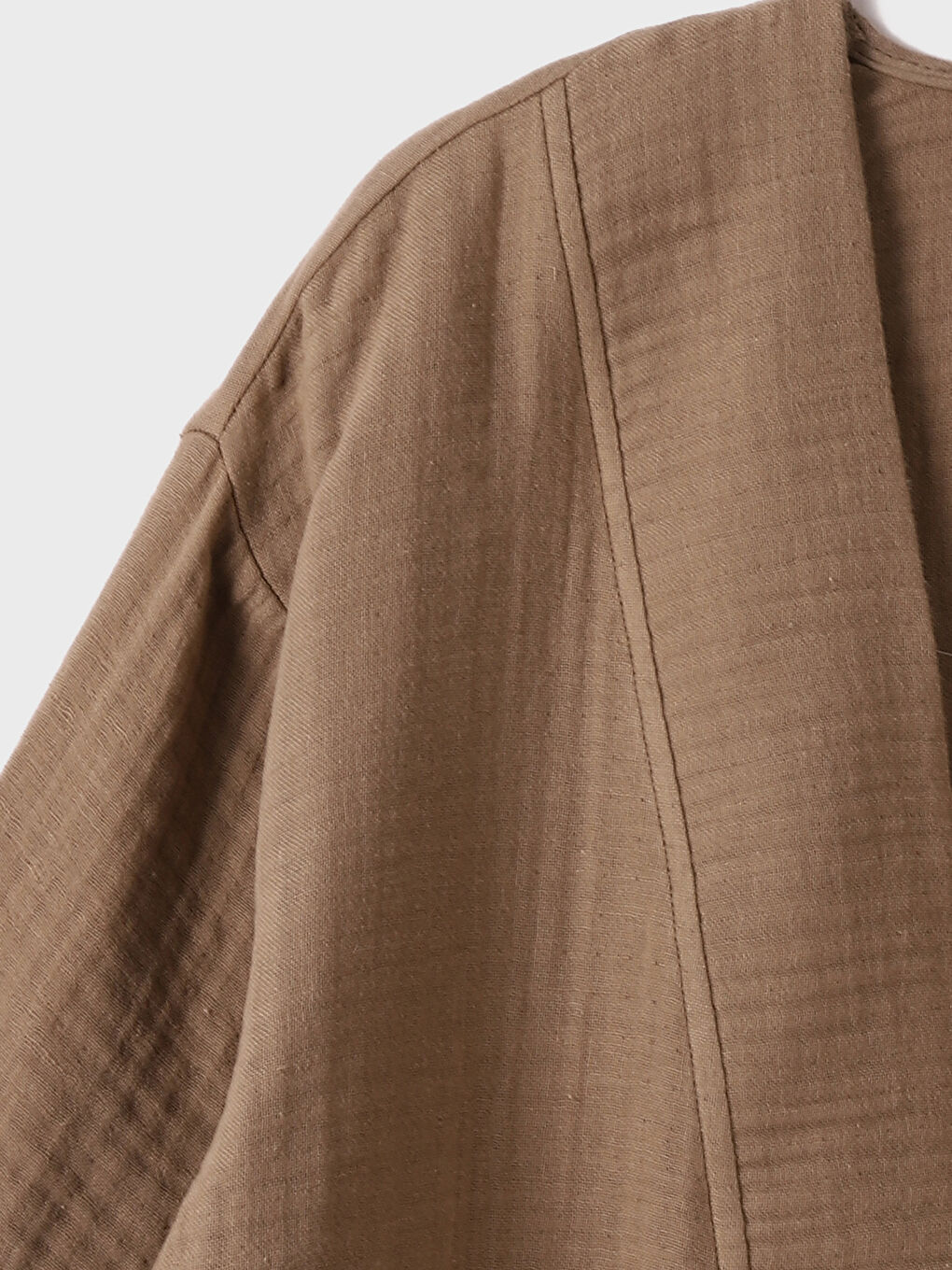Kimono Uni à Col Châle pour Femmes-2