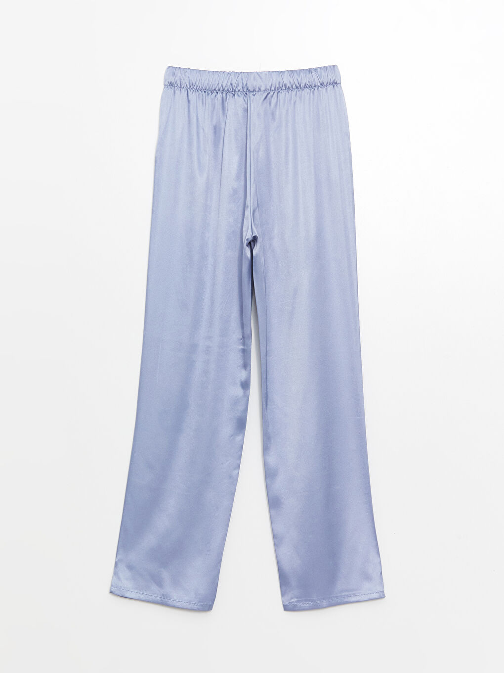 LCW DREAM Gömlek Yaka Düz Kısa Kollu Saten Kadın Pijama Takımı -S4FJ13Z8-GCA