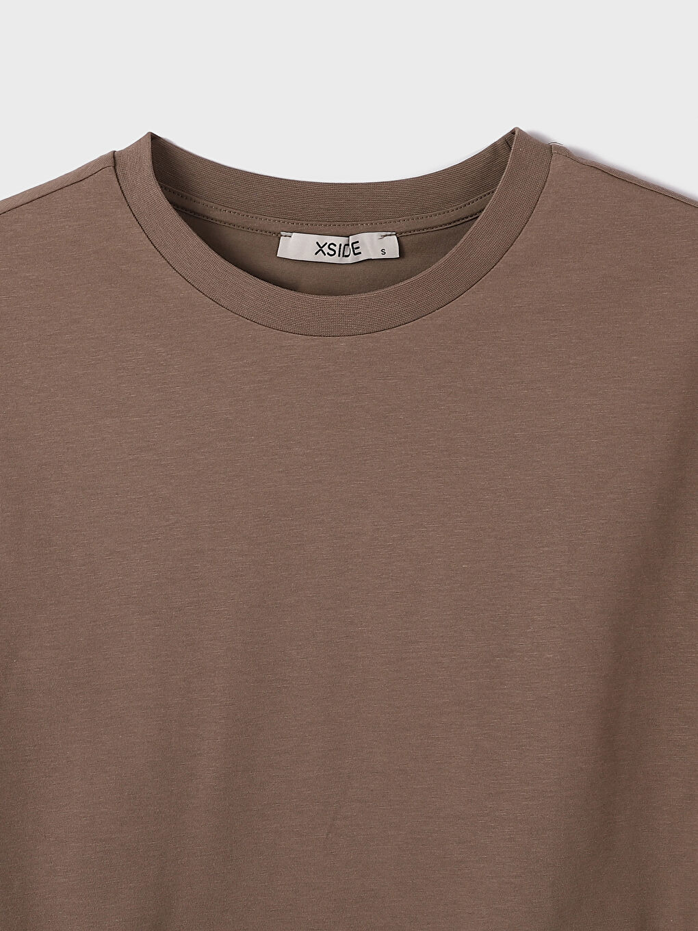 Crew Neck Plain Short Sleeve Women's Crop -S4FJ28Z8-Y0R