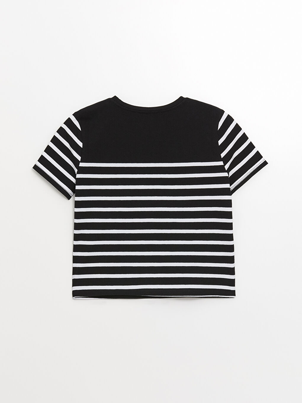 LCW Vision Crew Neck Striped Short Sleeve Women's T-Shirt -S4FJ60Z8-LEG