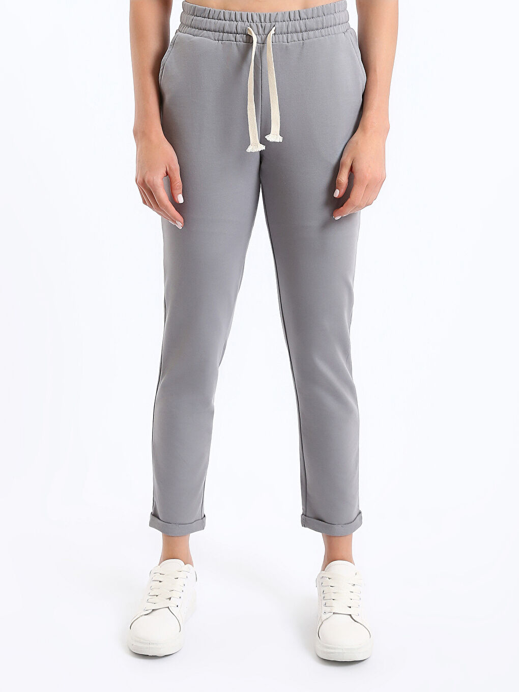 بنطال رياضة نساء بخصر مطاطي-2