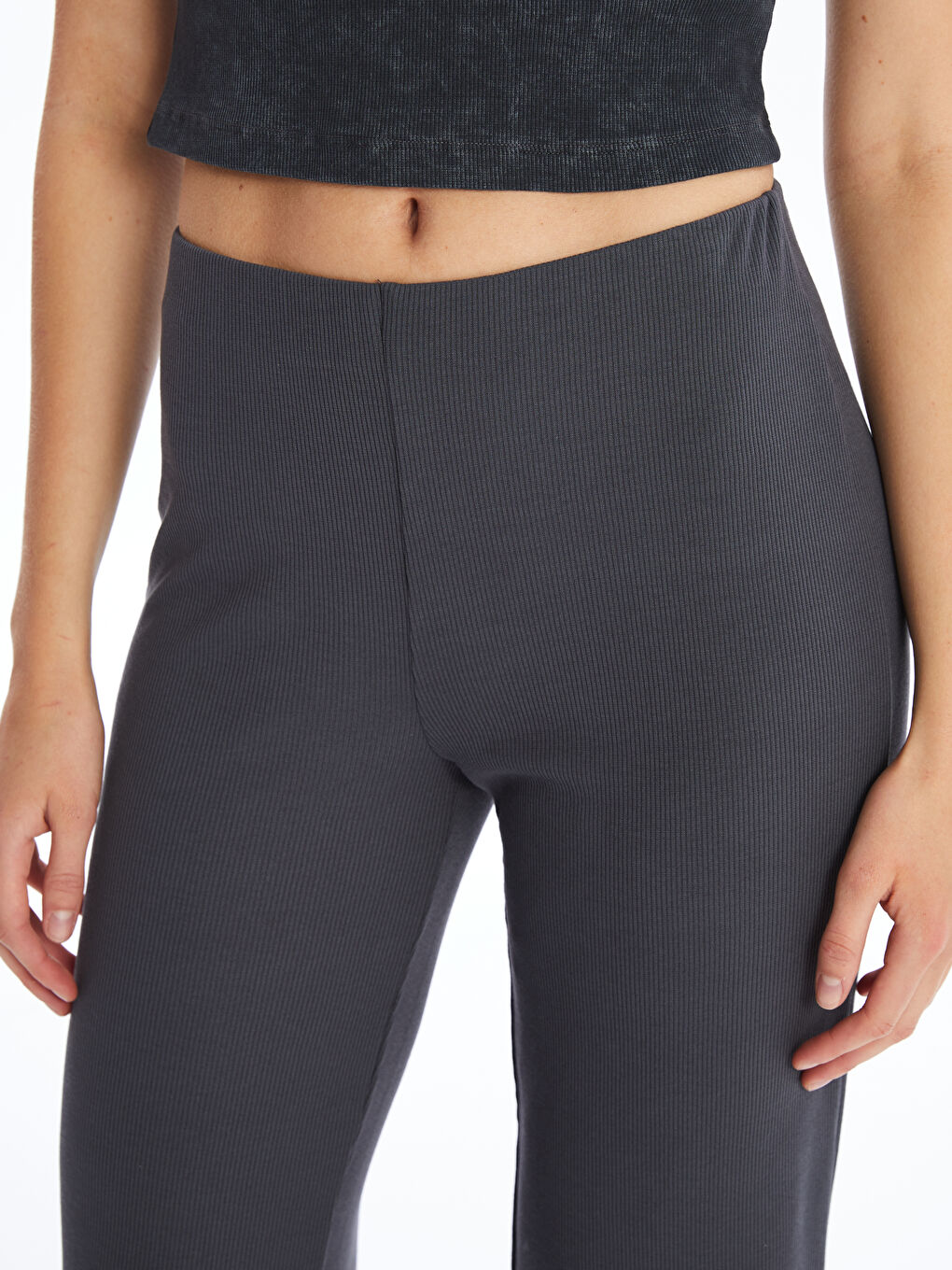 Women's Regular Fit Plain Sweatpants-4