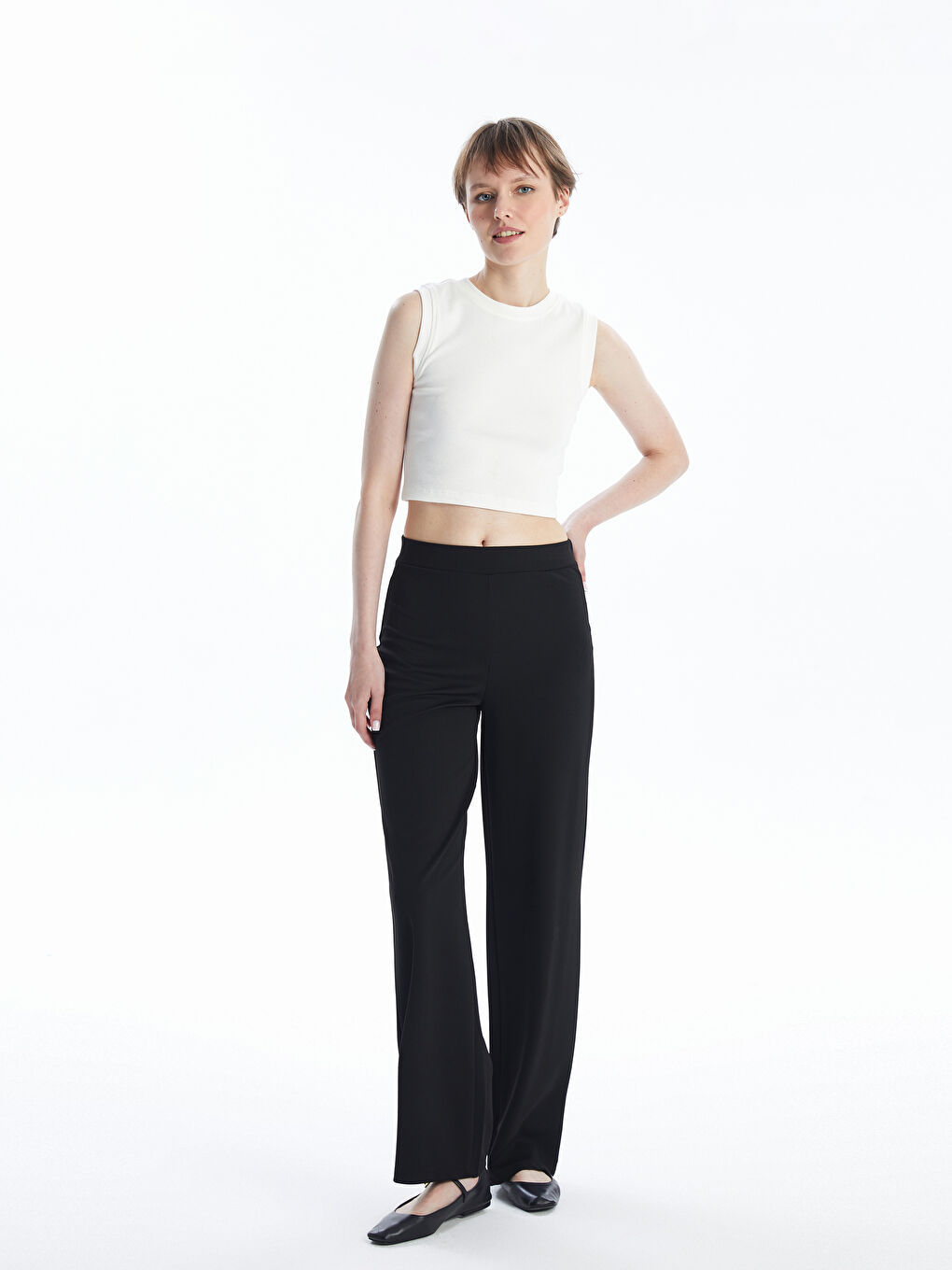 Women's Elastic Waist Regular Sweatpants -S4FJ90Z8-CVL