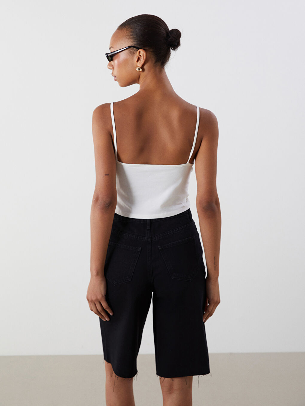 SVETLO BEŽ Crop top Žena -S4FJ95Z8-R9J
