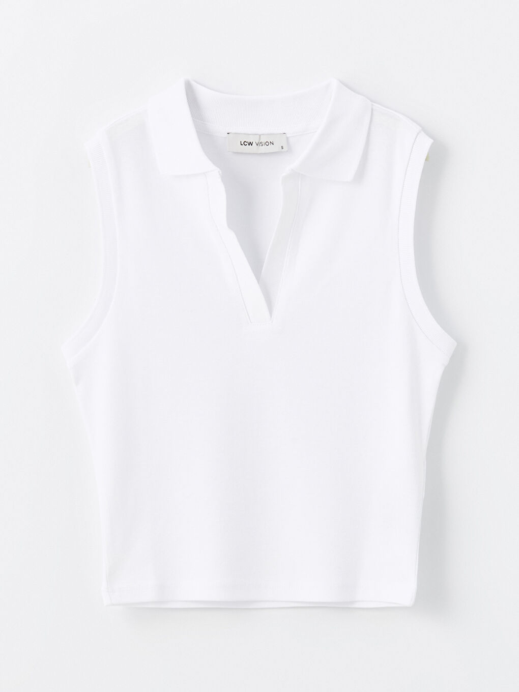Women's Polo Neck Straight Crop -S4FJ96Z8-Q6K