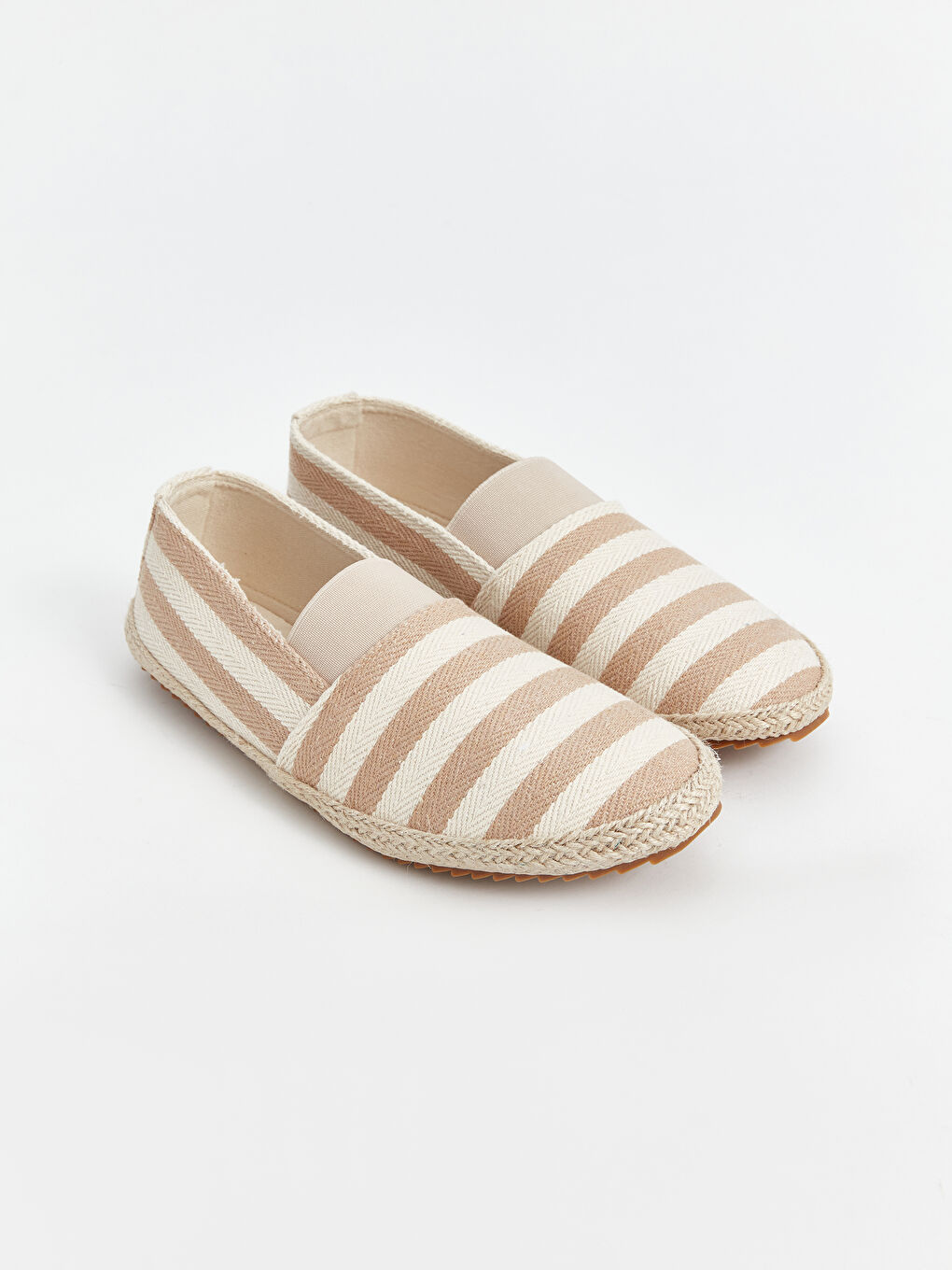 Striped Men's Espadrille Shoes -S4FL47Z8-S41