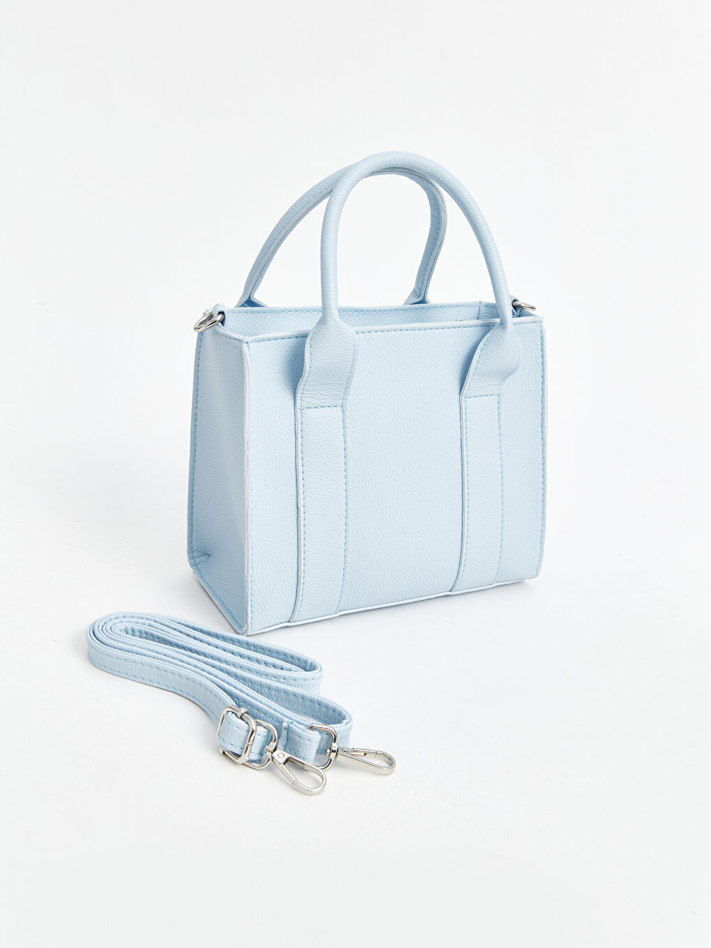 LCW ACCESSORIES Mavi Deri Görünümlü Kadın Tote Çanta - 2