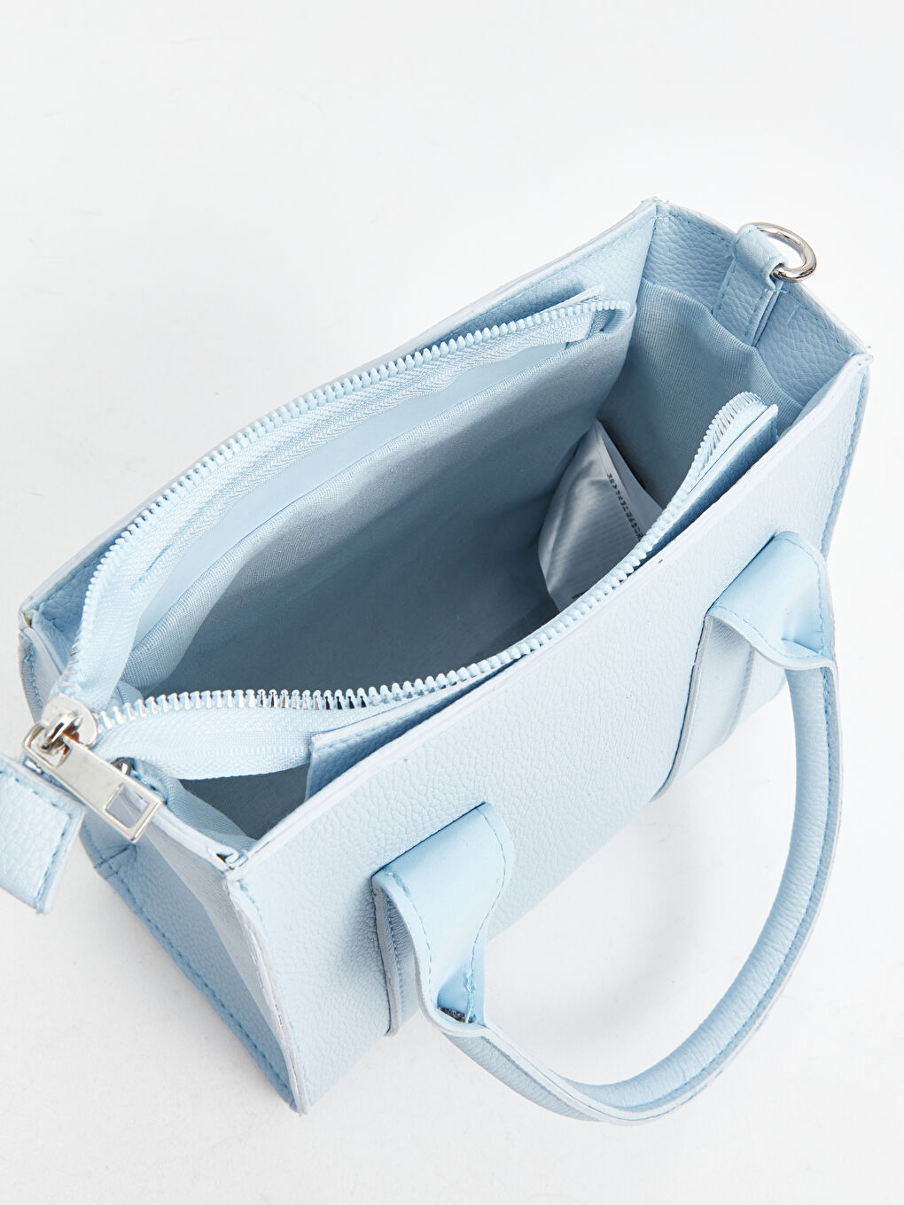 LCW ACCESSORIES Mavi Deri Görünümlü Kadın Tote Çanta - 4